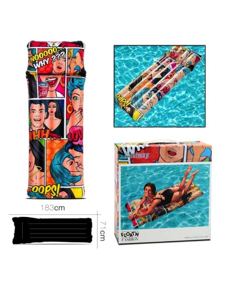 44059-matelas gonflable pop art 183 x 71 cm