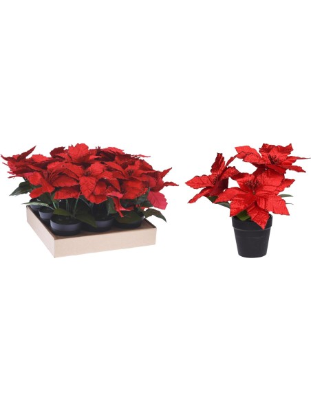 anm100740-poinsettia rouge 27cm