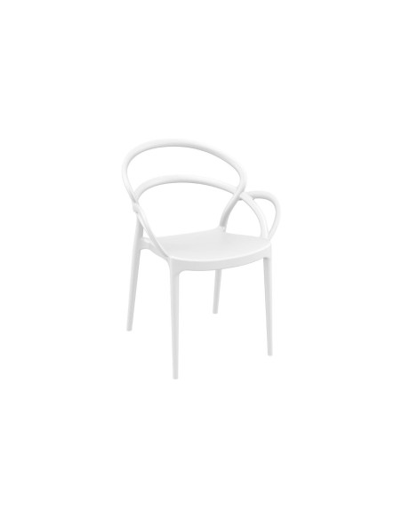 085 mila armchair / white