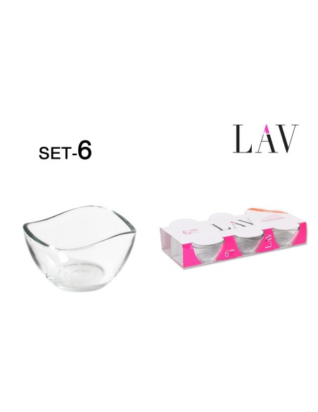22628s - set6 bol verre d7cm/65cc transparent vir