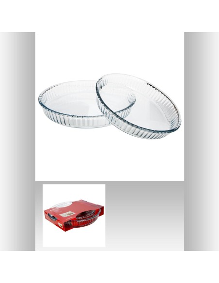 118530 - plat tarte verre x2