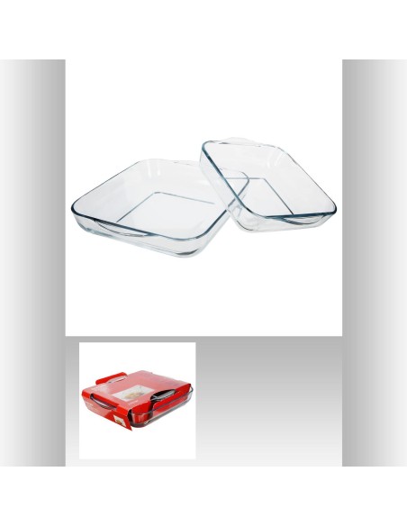 118531 - plat carre verre x2