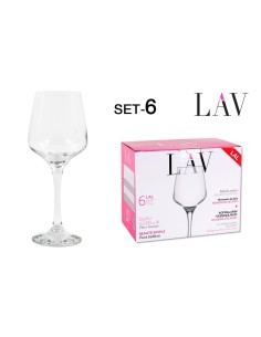 20132s - set 6  verres eau 330cc lal