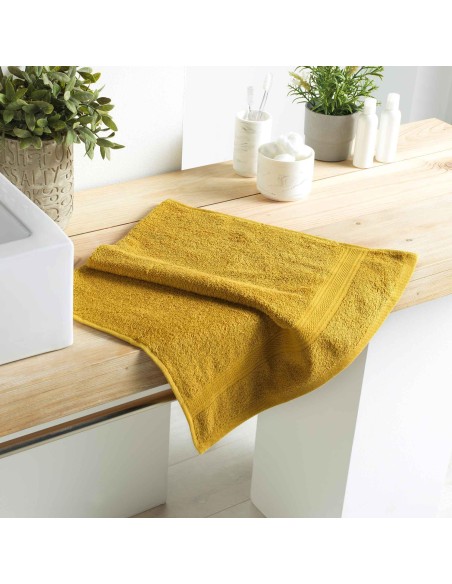 1800998 - serviette de toilette 50 x 90 cm eponge unie colors miel