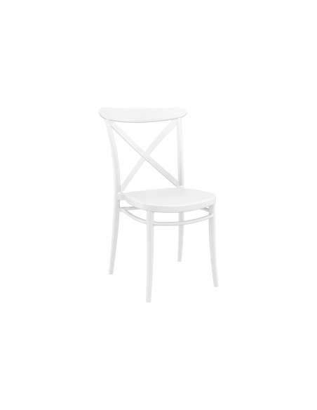 254 cross chair / white