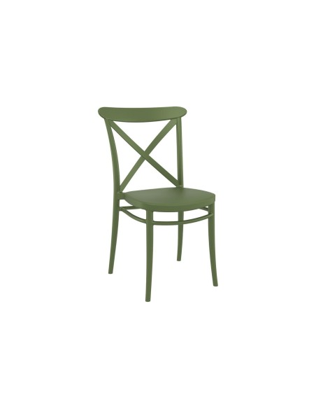 254 - chaise cross vert olive