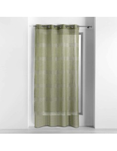 panneau a oeillets 140 x 240 cm voile sable ajoure ajourela kaki