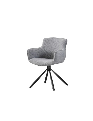 fauteuil millicent brown/kaki pieds noir-uf995-08