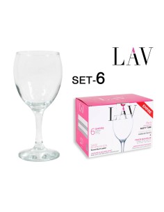 22287s - set 6 verres eau/vin 340cc empire