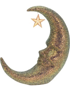 yzb003160-deco lune avec visage -34x34x