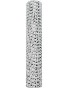 tissu déco maille argent 28x200cm 3ass