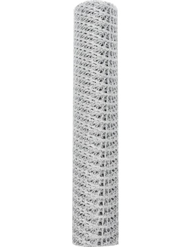 tissu déco maille argent 28x200cm 3ass