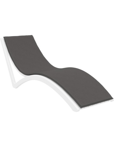 coussins pour slim  sunlounger / gris foncé