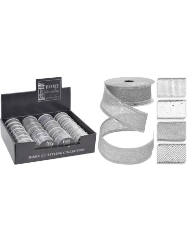 767920080-ruban maille 2700x25mm argent