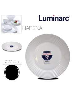 assiha001 - assiette plate 27cm harena opale