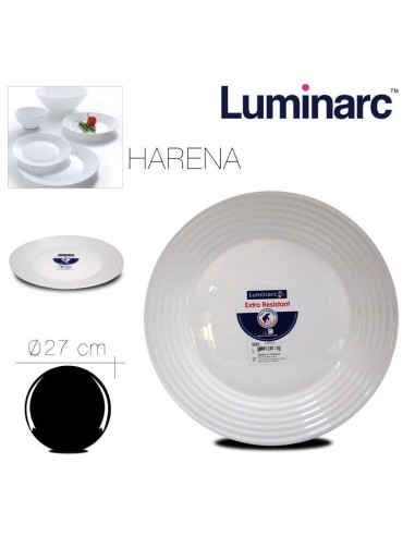 assiha001 - assiette plate 27cm harena opale
