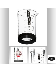 verre doseur 0,6l silitop L. 9,7 x P. 8,5 x H. 14,5 cm