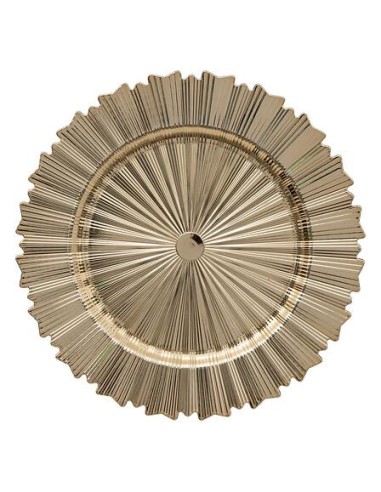 191128 - assiette art deco dore 33cm