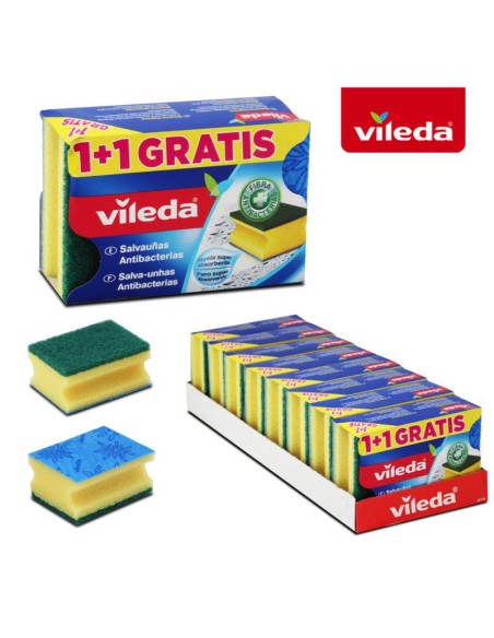 10956-eponge antibactérienne 1+1 vileda