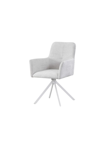 fauteuil mirabelle blanc pieds blanc