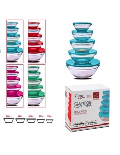 set boite hermetique en verre x5