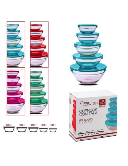 set boite hermetique en verre x5