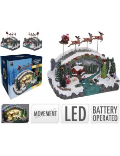 abg100700-village de noel resine 37 led