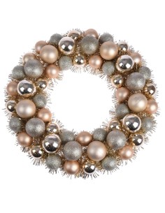 acs200600-couronne garnie 56 boules gold