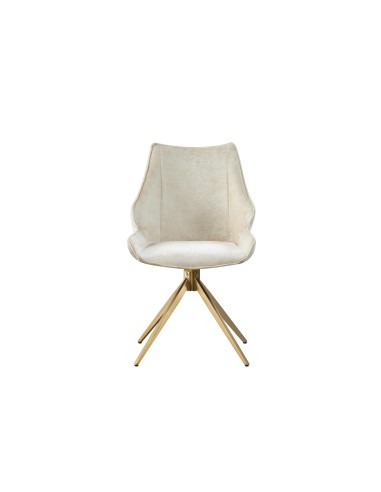 fauteuil gimpy bleu pieds or mate