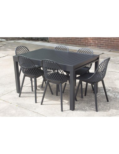 58844 - cosmos table ext noir 135/270x90x75cm