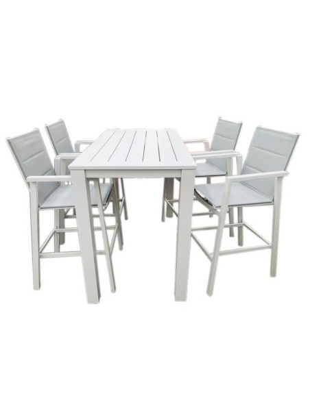 55613-table de bar matzo 140*70 blanc mat