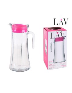 53875 - pichet verre 1.2l a/couvercle truva broc