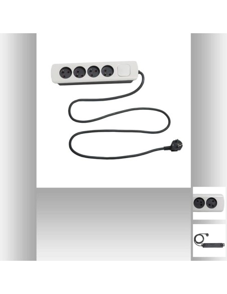 164717 - multiprise 4 terre 1,5m ip20