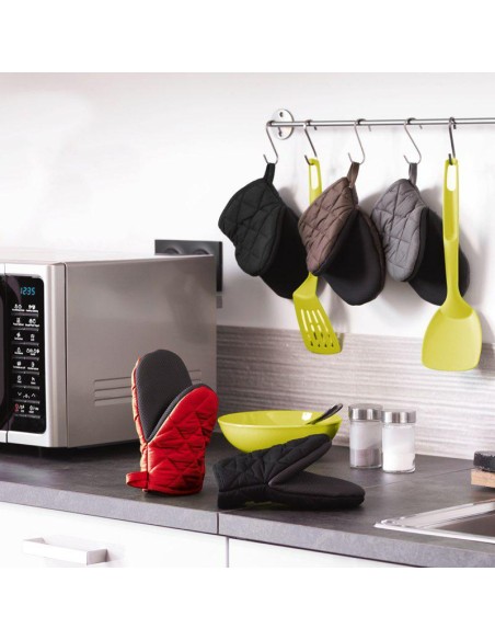 gant pince 24.5 x 14.5 cm polycoton+neoprene cuistot kaki