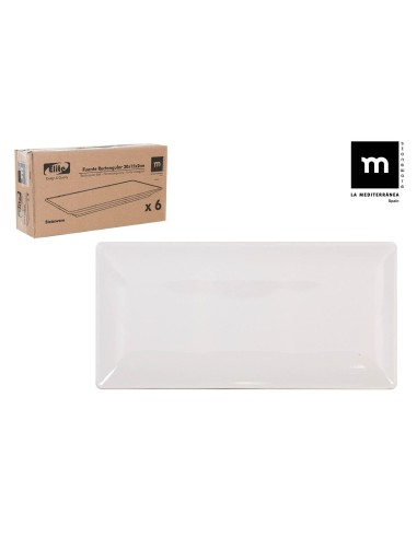 b25013-2 - plat rect. ivory brillan 30x15cm elite