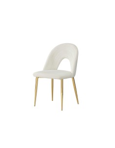 chaise ruth jaune pieds or