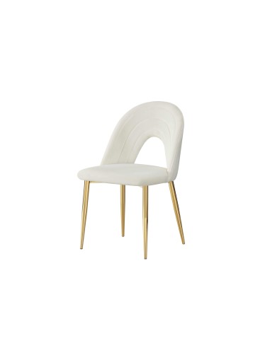 chaise ruth jaune pieds or