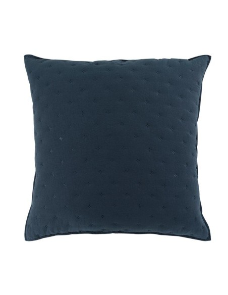 1643666-housse de coussin +encart 60 x 60 cm microfibre bicolore mellow chic ble