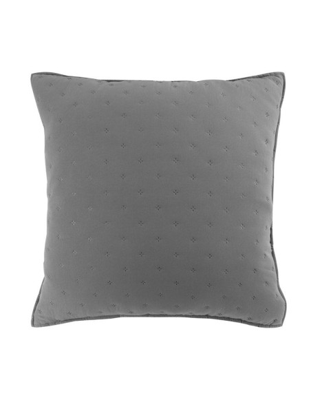1643669-housse de coussin +encart 60 x 60 cm microfibre bicolore mellow chic gri