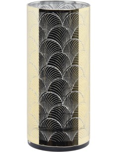 adm100100-cylindre en verre led 15cm gold