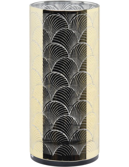 adm100100-cylindre en verre led 15cm gold