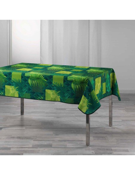 1722682-nappe rectangle 150 x 240 cm polyester imprime flore