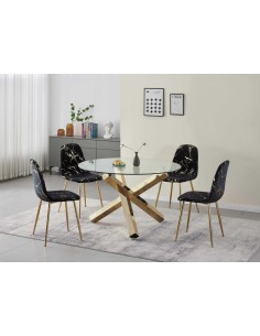table dynastar pieds doré 120x75cm