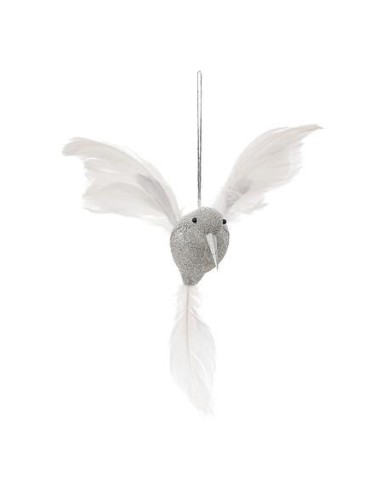 192076 - sdn plast oiseau gd blanc 20cm
