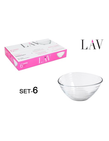 22642s-set 6 bols verre 10.5cm200cc derin