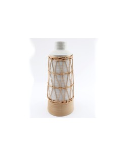 vase rattan tisse 15x36cm