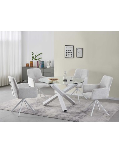 table dynastar pieds blanc 120x75cm