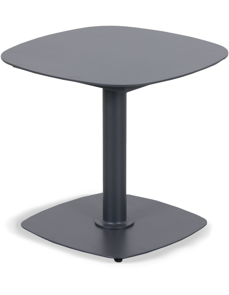 bree table d'appoint 500 x 480h - table top same shape as crown base - gunmetal