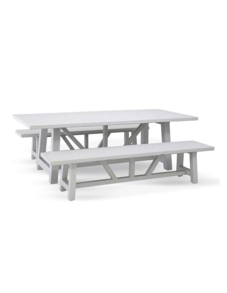 sonic ii table de repas ciment 2200 x 1000 x 40mm