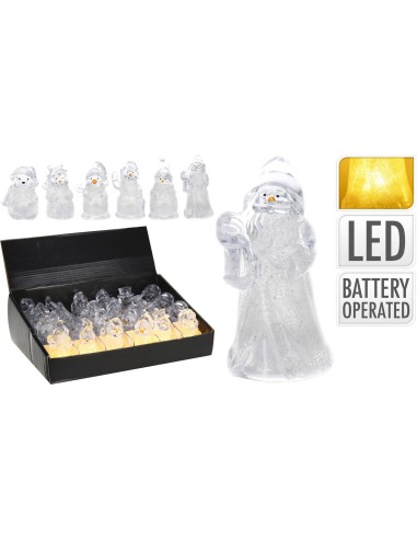 ax5301440-figurine noel 40x40x85mm led b